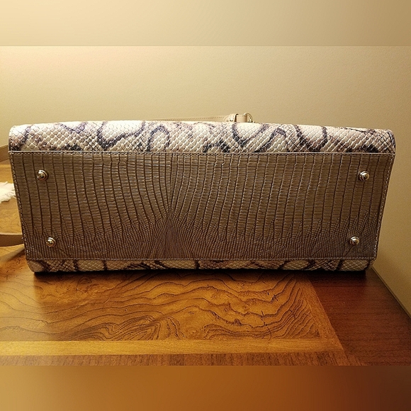 Brahmin Priscilla Pearl Lummus Leather Satchel with Matching Wallet - Picture 7 of 16